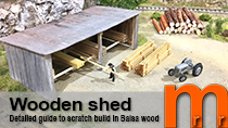 Model a wooden shed
