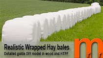 Tutorial how to model wrapped hay bales easy and low cost