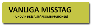 Vanliga misstag att unvika i din spårplan