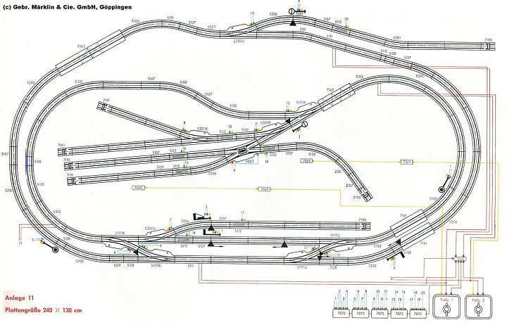 Märklin spårplan no:11 1960