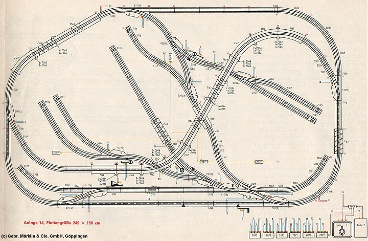 Märklin spårplan no:11 1960